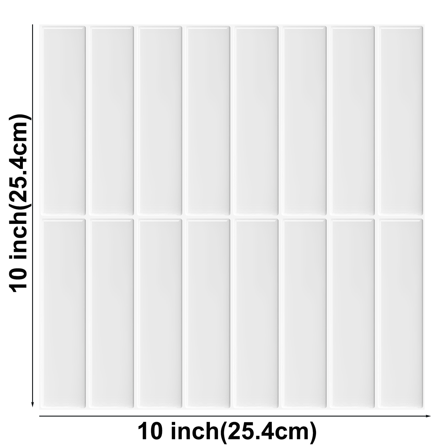 10 Sheets Peel and Stick Tiles 3D Waterproof Wall Tiles for Living Room RV PVC Wall Panels Interior Wall Decoration. 