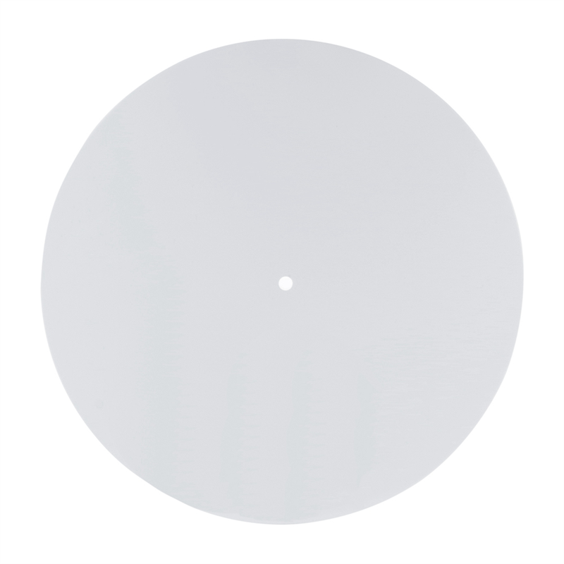 Acrylic Turntable Mat Reduce Static Dust Noise Replacement Record Platter Slipmat for 12 Inch Record Player White