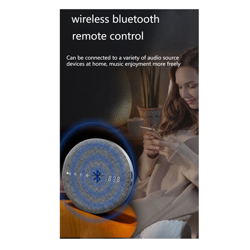 Multifunctional Wireless Bluetooth USB DVD/VCD Player Reading Player Audio Player Built-in Speaker Rechargeable -Grey. 