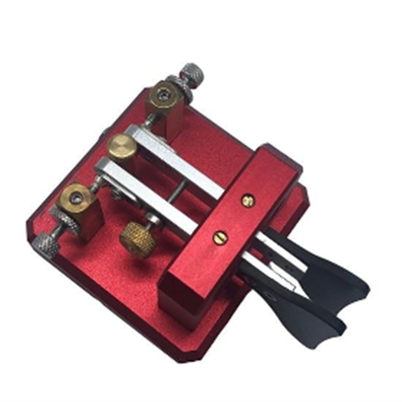Automatic Morse Dual-Paddle Telegraph Key CW Key for Ham Radio Users for Amateur HAM RADIO CW Paddle Key Amateur Easy to Use Blue. 