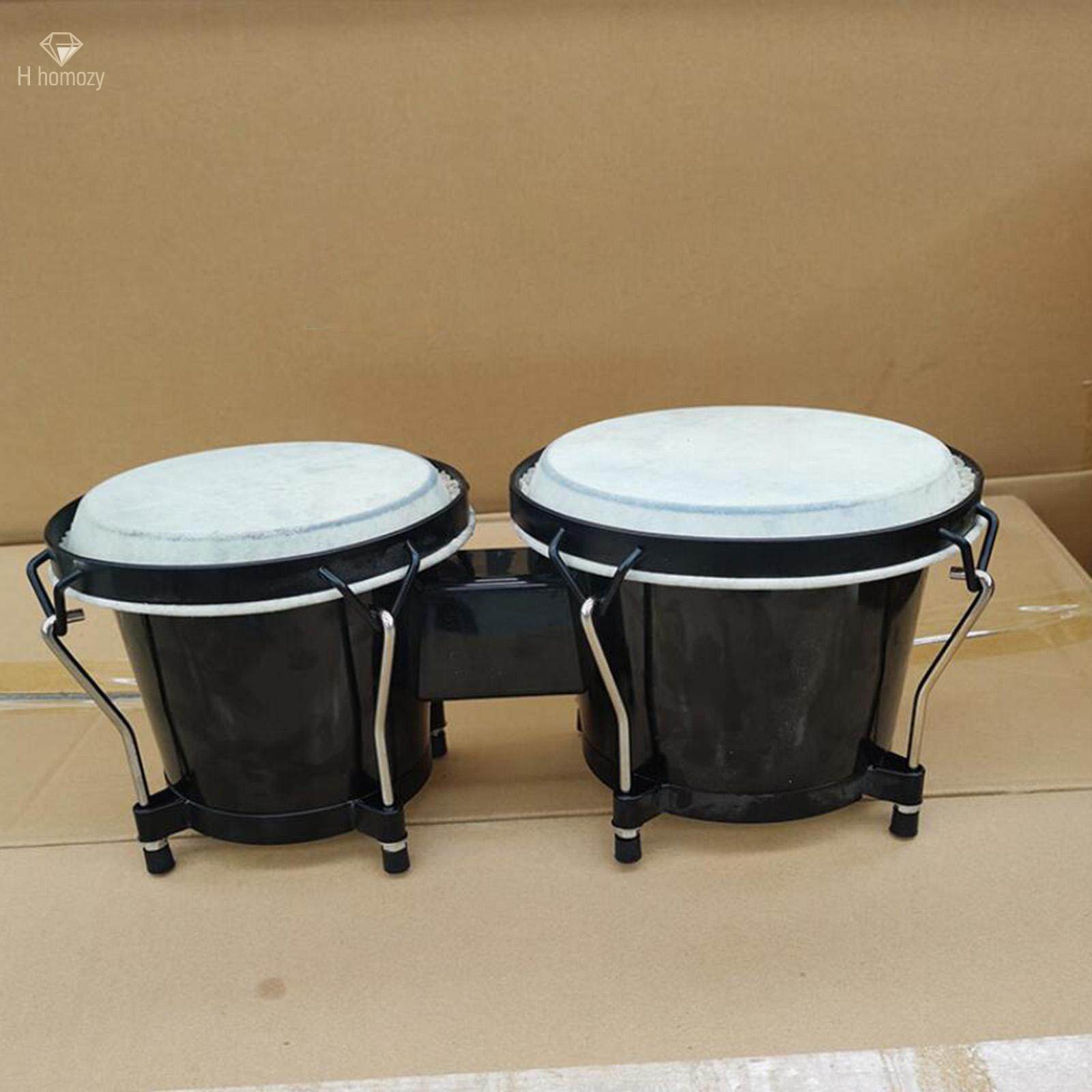 Bongo Drum Set Transparent Bongo Drums 6'' and 7'' Tunable Quality Bongo Drum for. 