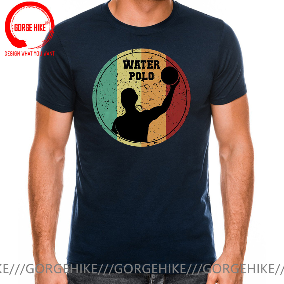 Funny Retro Water Polo Vintage Waterpolo T Shirts Man Summer Sports Game Team Goal Player Streetwear Birthday Gifts T-shirt Men. 