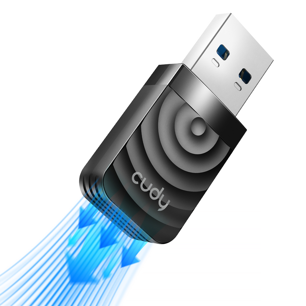 Cudy WU1300S AC1300 High Gain USB Wi-Fi Adapter - Upgrade to fast AC1300 WiFi speeds - Dual Band Ideal for video streaming and online gaming - High Gain Antenna provides powerful signal - Compatible with Windows 7/8/8.1/10, mac OS. 