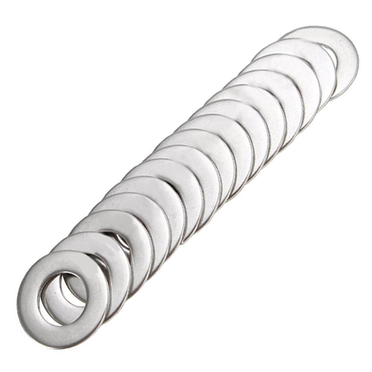 Practical Product Metric Washer Mixed (200 Pack) M3 M4 M5 & M6 Form A Thick Flat Washers Stainless Steel