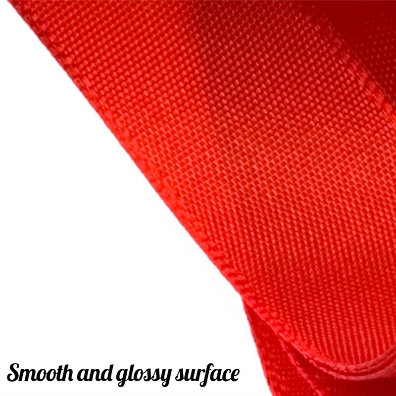 Red Ribbon 1 1/2Inch, 25 Yards Satin Craft Ribbon, Single Face Polyester Silk Hair Ribbon, Fabric Ribbon for Bouquets. 