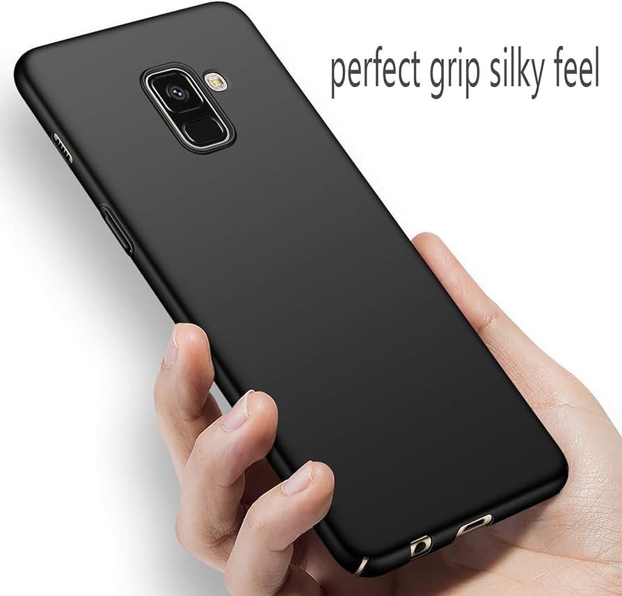 For Samsung Galaxy A8 2018 New Generation Spigen Silicone Fit Designed Soft Gel Rubber Shockproof Back Case Phone Back Cover (Back Case Cover For Smartphone). 