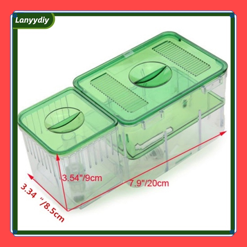 VibeVendor Pet Hatchery Isolation Mesh Box Fish Breeding Incubator Hanging Net Separate Container Aquarium Supplies