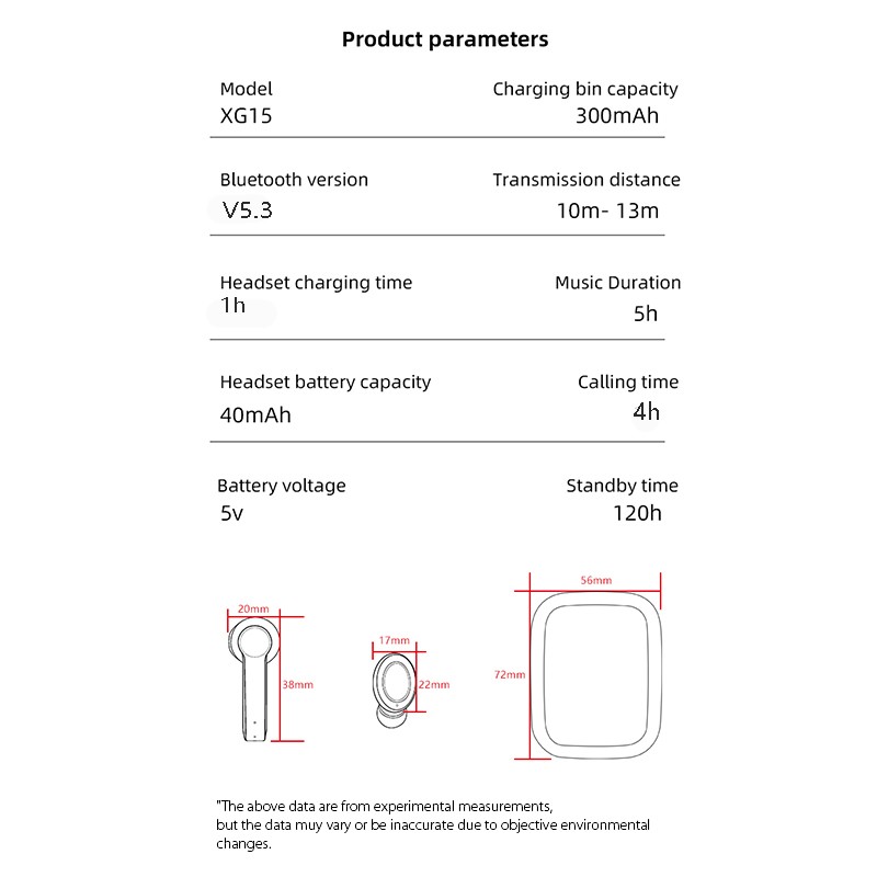 Tinzzi TWS Wilreless Bluetooth5.3 Earbuds Waterproof Sport Gaming Noise Cancelling Headphones Touch Control Handfree Call Earphones Type-C Interface with Charging Case. 
