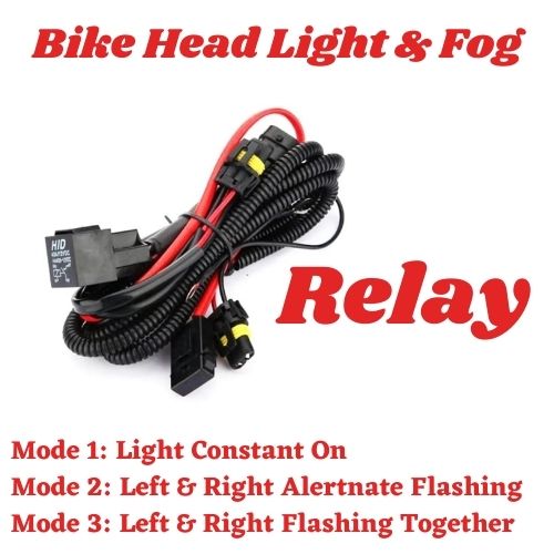 Motorcycles LED Fog Light Wiring Harness Relay Wire For Motorcycle Fog