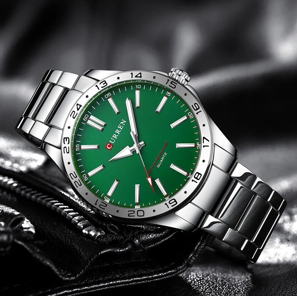 CURREN 8452 Mens Wrist Watch Luxury High Quality Waterproof Full Stainless Steel Most Attractive Craftsmanship Design Stylish Formal Watch