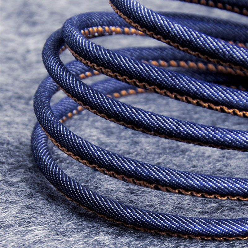 【happy one】Micro USB Denim Cable Fast Charging Cord Xiaomi Redmi 4X Note 5 Pro Samsung S6 S7 Android Mobile Data Charger Wire. 