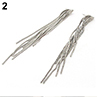 Women Party Cocktail Wedding Snake Chain Tassel Dangle Post Bk Linear Earrings