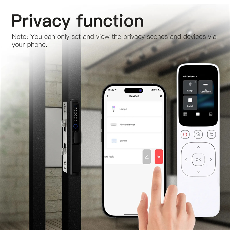 Wifi Tuya Smart Central Control Panel Wireless Touch Screen Handheld IR Remote Controller for Home Appliance Easy Install Easy to Use. 