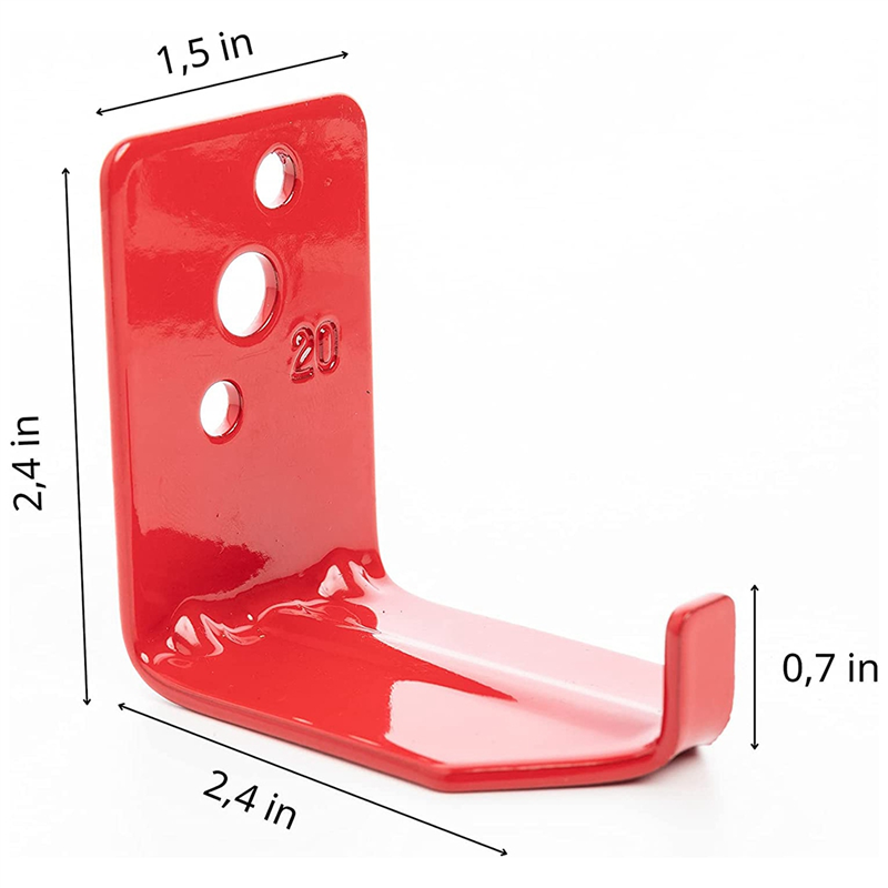4 Pack Fire Extinguisher Bracket Fire Extinguisher Mounts & Brackets Universal Red Up to 20 Lbs. 
