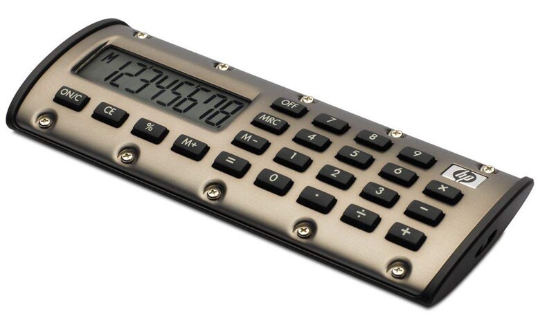 【happy one】Hp Quick Calc Cute Calculator Portable With Small Cute Calculator Magnet Led Pocket Student Calculator. 