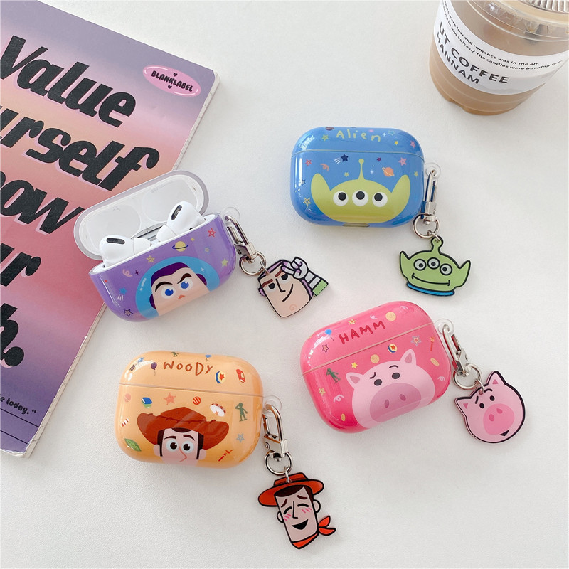Toy Story Applicable AirPods Pro2 Generation Protective Cover Cartoon 1/2/3 Apple Bluetooth Earbuds Case. 