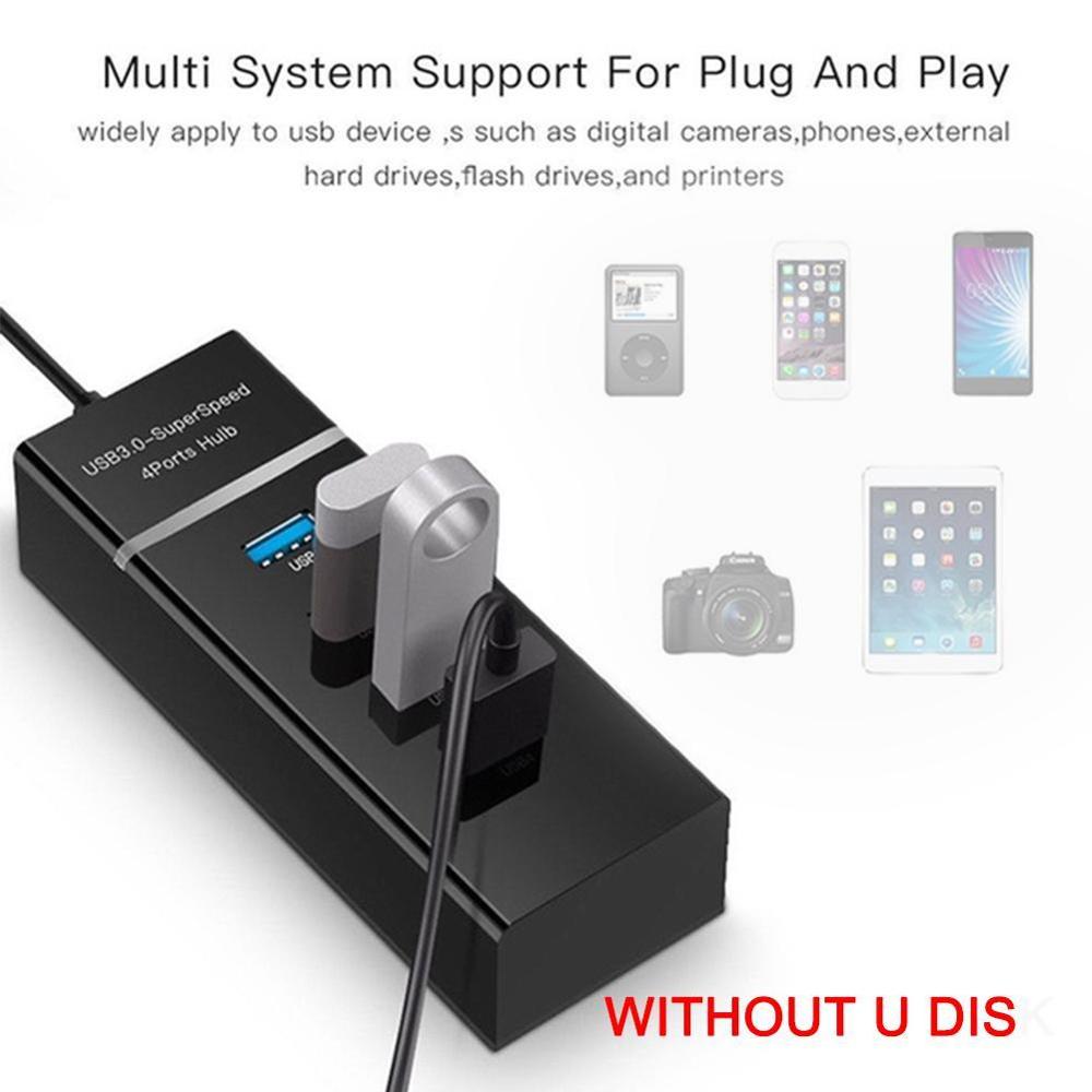 【VisioN Shop】4-port USB3.0 HUB High USB Hub For Computer T4K1. 