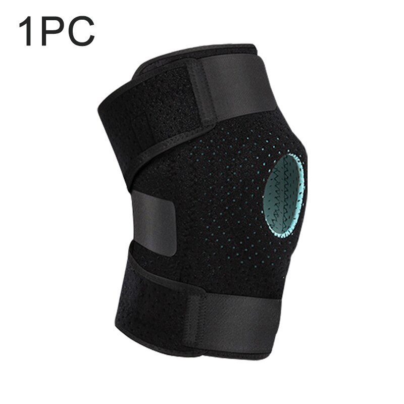 1Pc Knee Brace Support For Sports Exercise, Arthritis, ACL LCL MCL, Meniscus Tear Injury Recovery, Side Stabilizers Open Patella