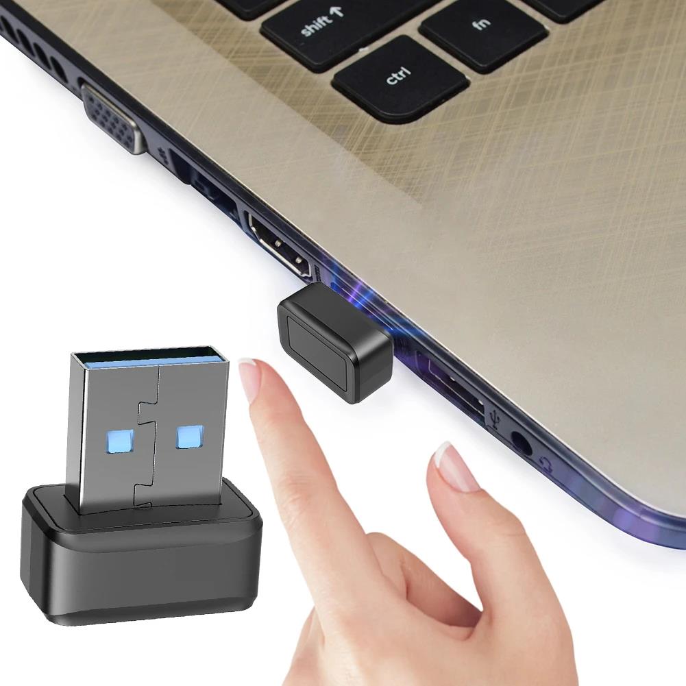 USB Fingerprint Reader Module for Windows 7 8 10 11 Hello, Biometric Scanner Padlock for Laptops PC Fingerprint Unlock Module. 