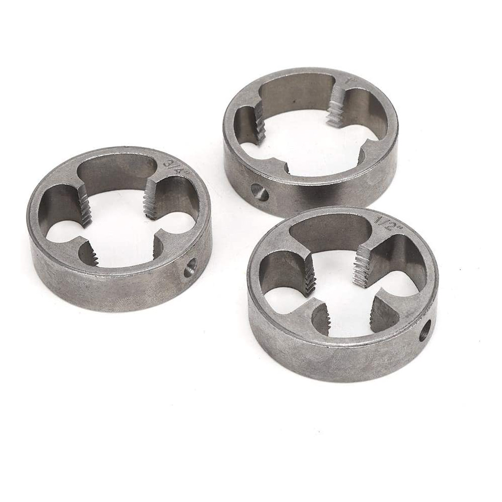 Pipe Thread Cutting Tool PVC Thread Maker NPT Round Tool Set. 