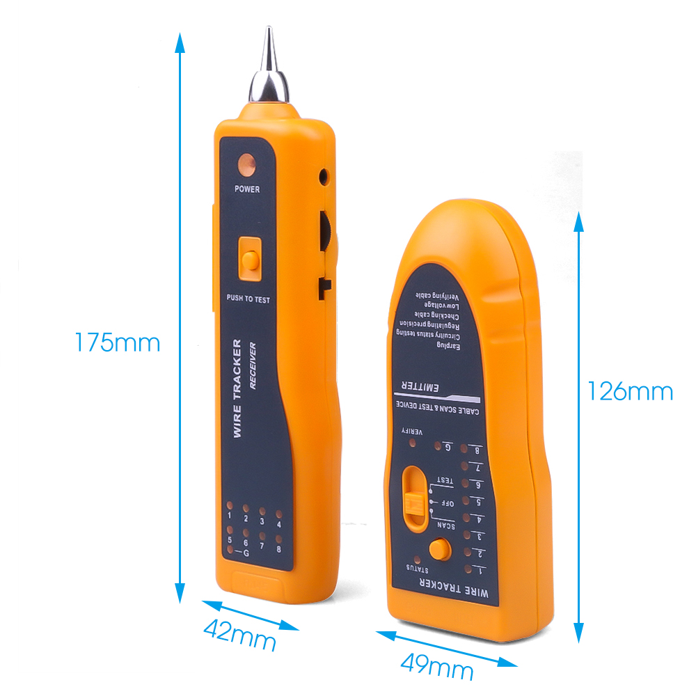 JW-360 LAN Network Cable Tester Diagnose Tone Cat5 Cat6 RJ45 UTP STP Line Finder RJ11 Phone Telephone Wire Tracker Tracer. 