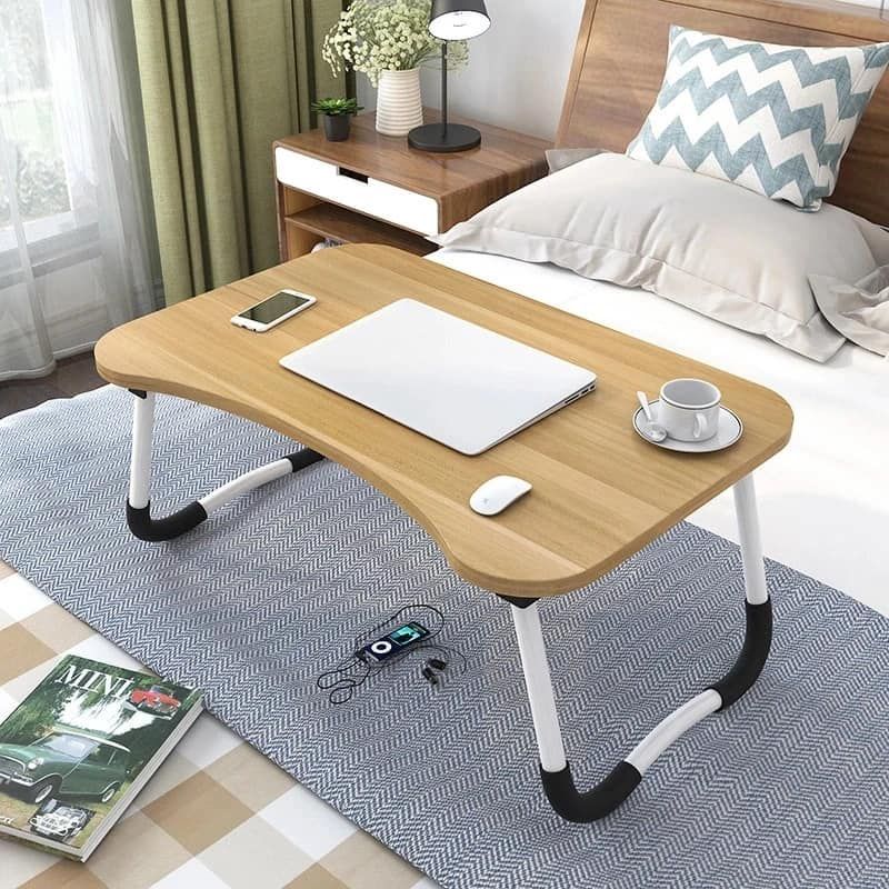 Computer Laptop Desk Small Foldable Multi-Function Bed Desk Simple Dormitory Lazy Table Bed with Laptop Table. 