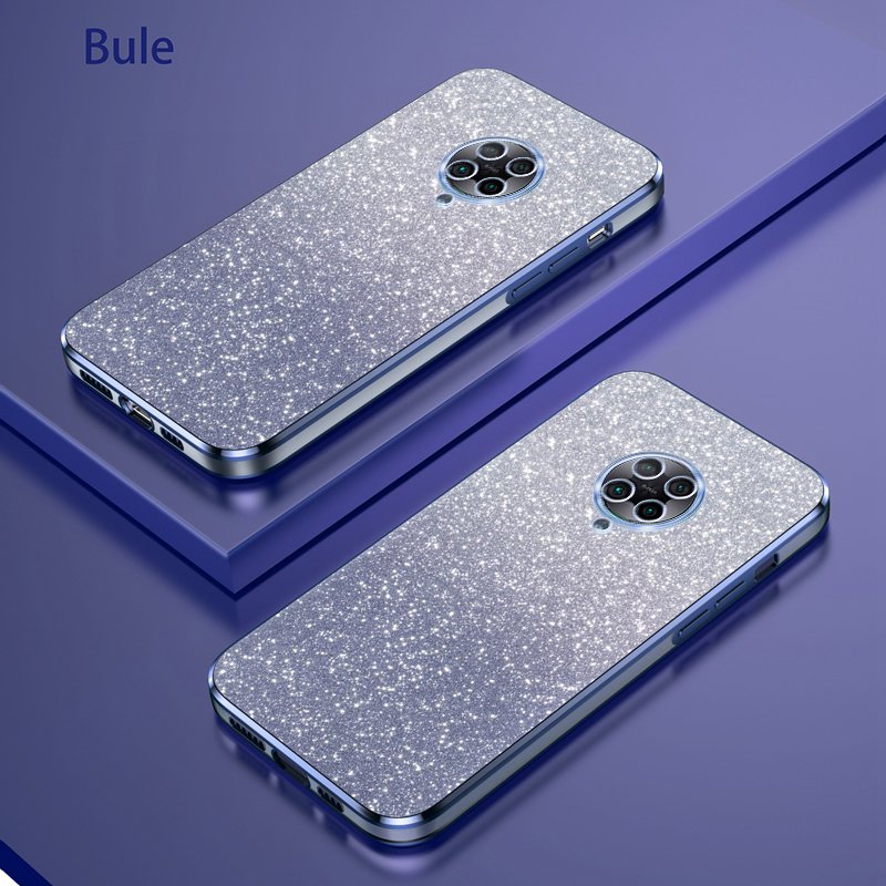 AnDyN Phone Case for Xiaomi Poco F2 Pro Redmi K30 Pro Flash Powder Gradient Plating Casing. 