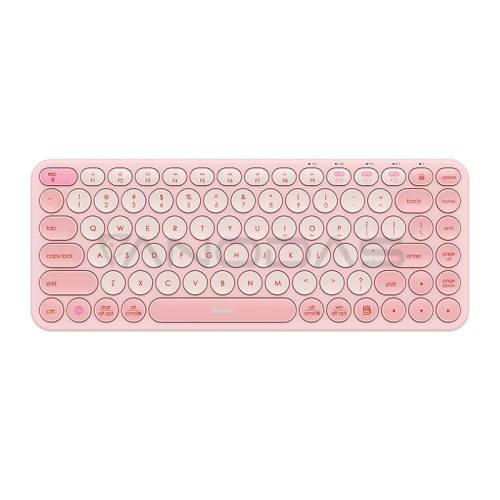 Baseus K01A Wireless Tri-Mode Keyboard Ergonomic Design Multi-Connection with High Portability - Grey. 