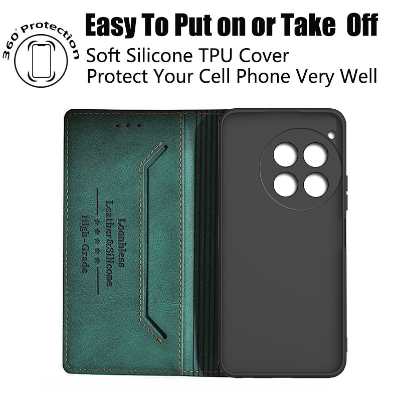 One Plus 12 case For OnePlus 12 Cover Phone Flip magnet Celular Etui OnePlus 12R Case Housing OnePlus12 12 R OnePlus12R 5G Funda. 
