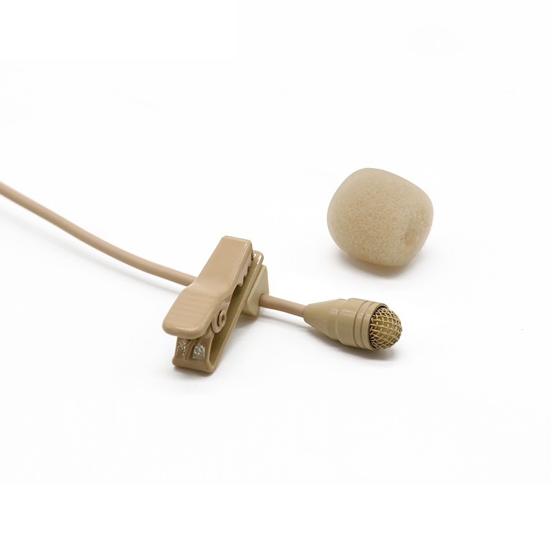 Bolymic Skin Tone Lapel lavalier tie clip Microphone for 5400 Wireless System with 3 Pins XLR. 