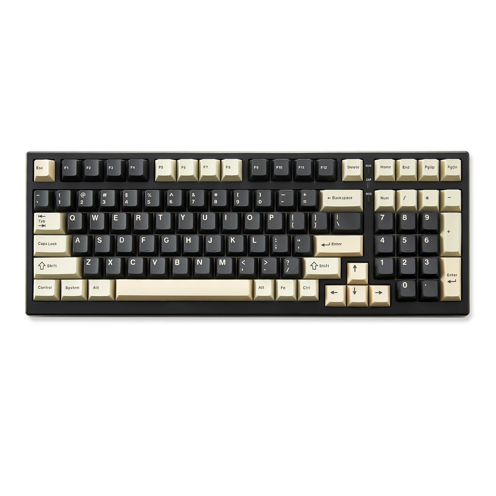 YUNZII YZ98 Black Mechanical Gaming Keyboard, 99-Key Hot Swap Gasket Keyboard, 98% 1800 Layout Wireless RGB Full-Size Keyboard