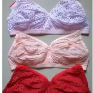Full Chicken Cotton Bra 3 Pack Comfortable Soft Wireless Bra Racerback Bralette Underwear for Women