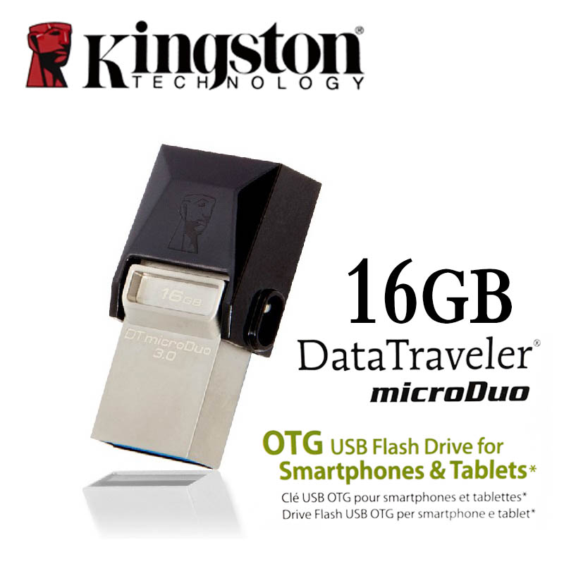Kingston USB 3.0 pen drive Smartphone Micro Memory 16gb 32gb 64gb Portable Storage Stick microDuo OTG usb flash drive pendrive