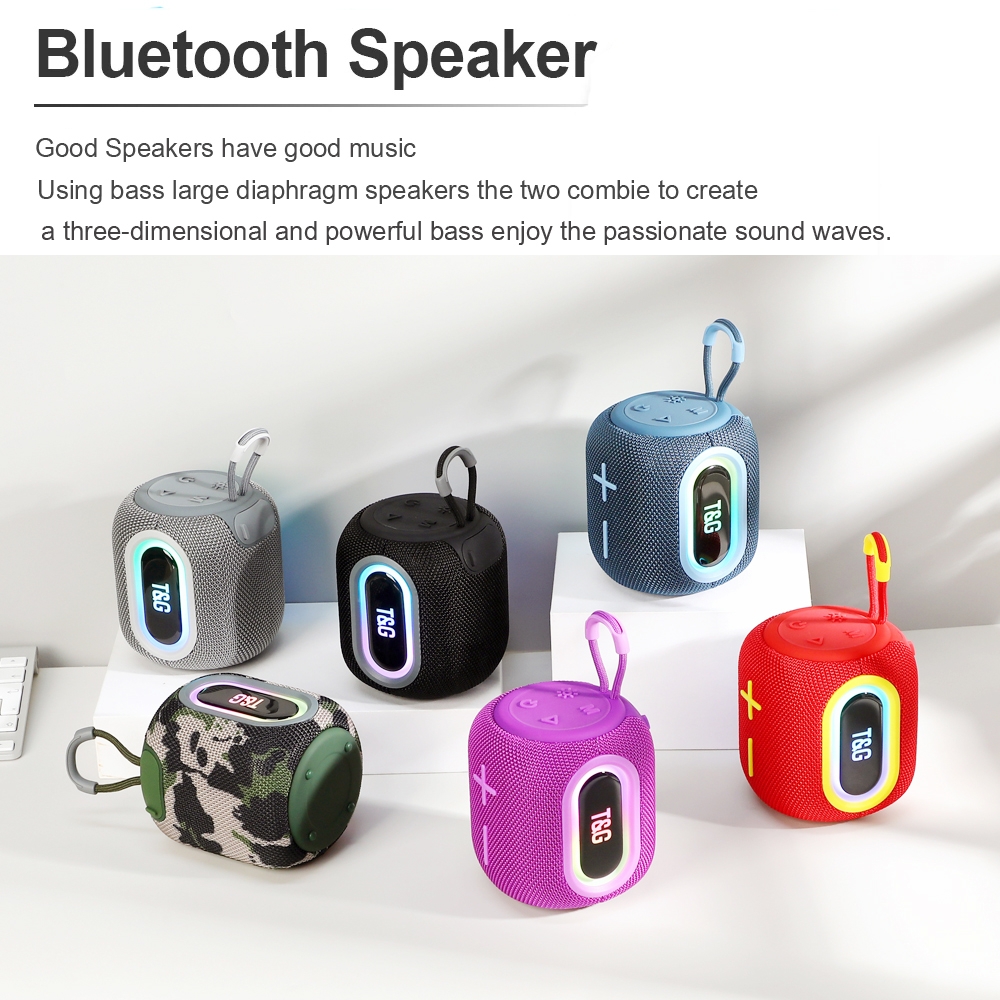 T&G TG664 LED Portable Subwoofer Wireless Bluetooth Speaker. 