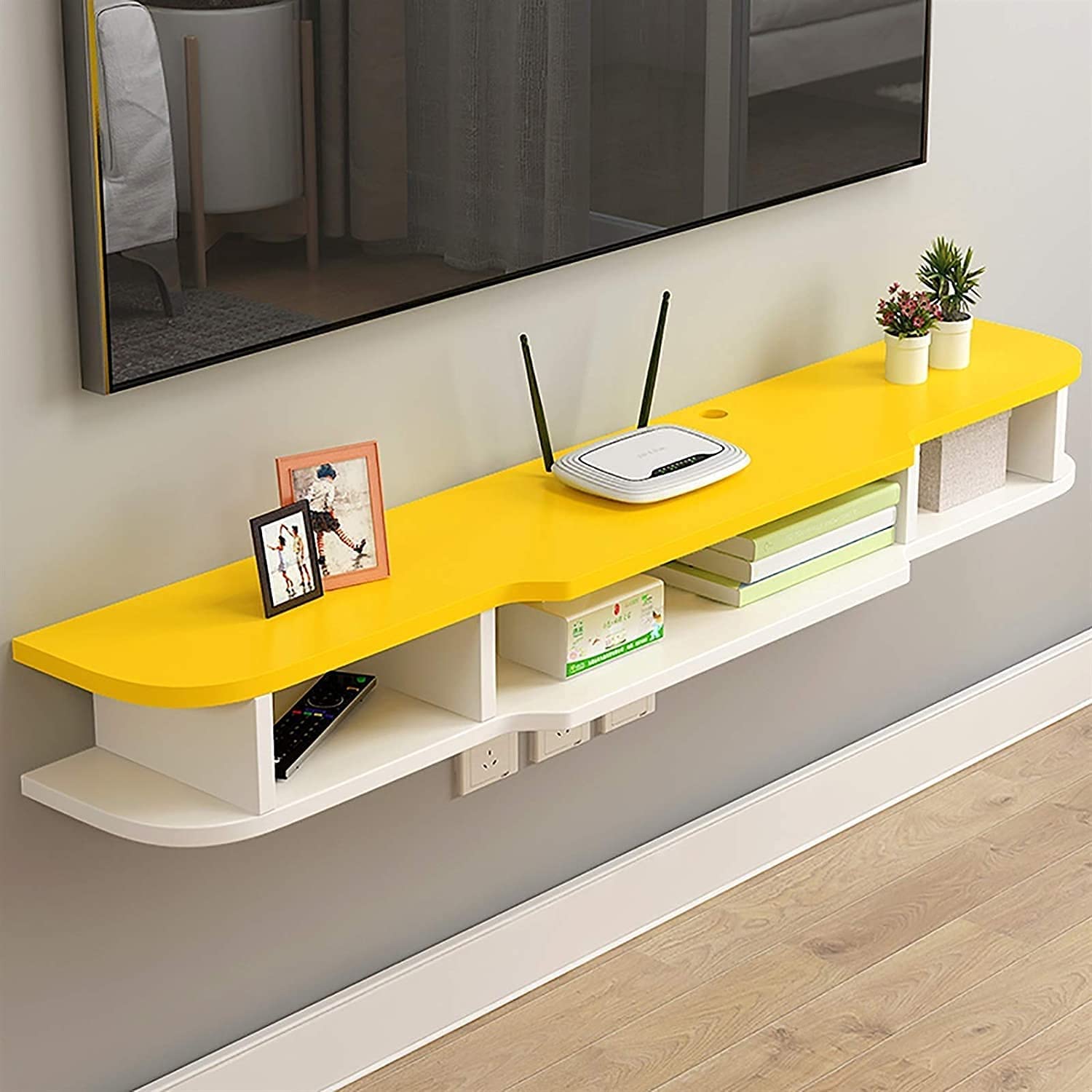 Wall mount tv stand, Hanging tv shelf, tv cabinet, Floating TV Stand ...