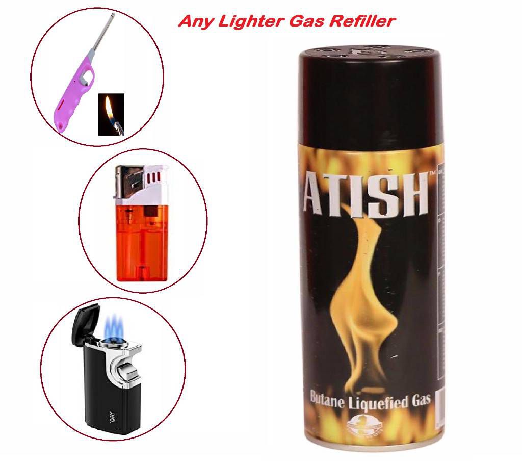 Gas Lighter Refill Filler Atish Butane For Lighter 250Ml. 