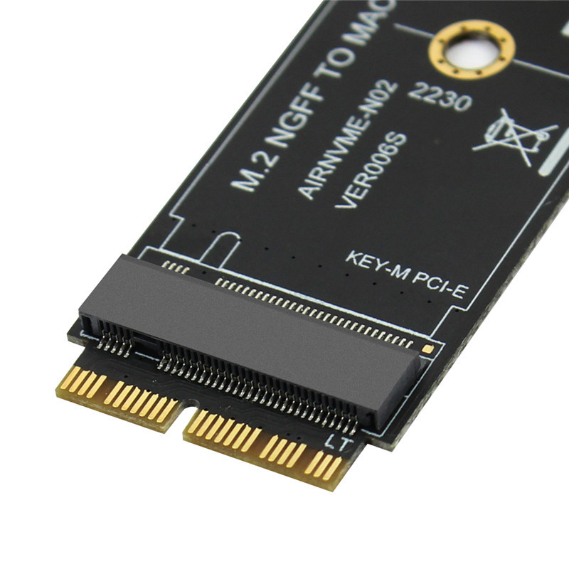 M. 2 NVME SSD Convert Adapter Card for MacBook Air Pro Retina 2013-2024 NVME/AHCI SSD Kit for A1465 A14 66 A1398 A1502. 
