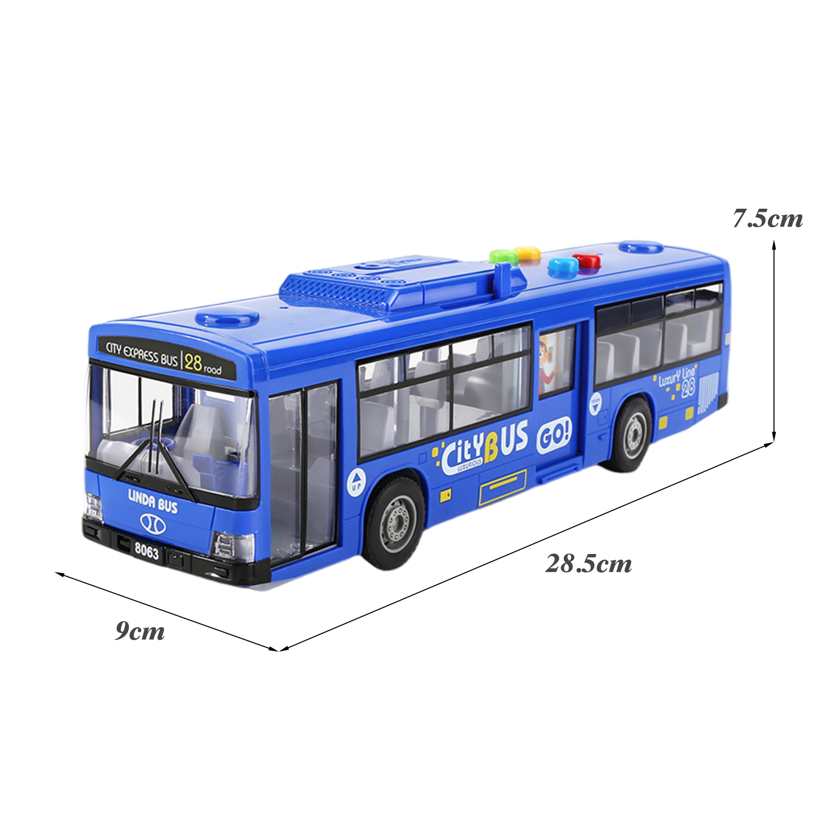 Durable Toy Bus for Kids Realistic Model Bus Toy with Lights Sounds Friction-powered Movement Perfect Gift for Kids in Asia Lifelike Toy Bus for Children. 