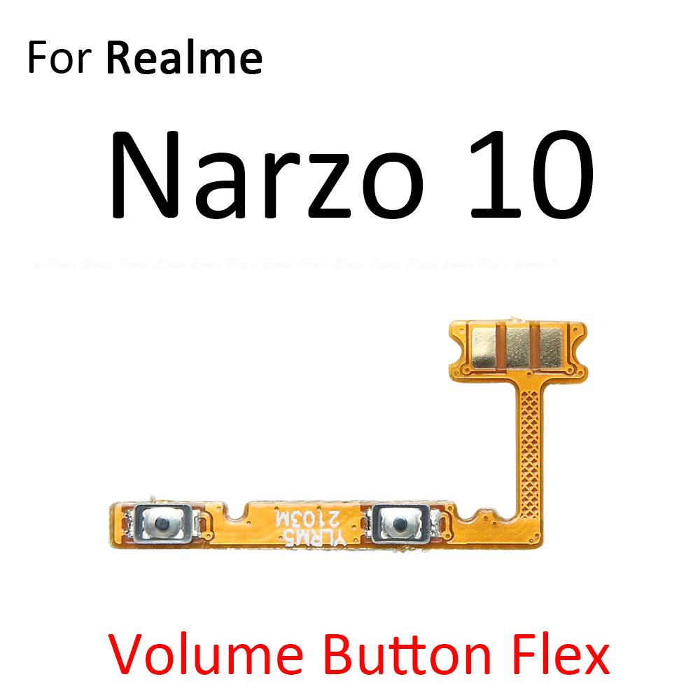 Power ON OFF Mute Switch Control Key Volume Button Flex Cable Parts For OPPO Realme Narzo 10 10A 20A 20 Pro. 
