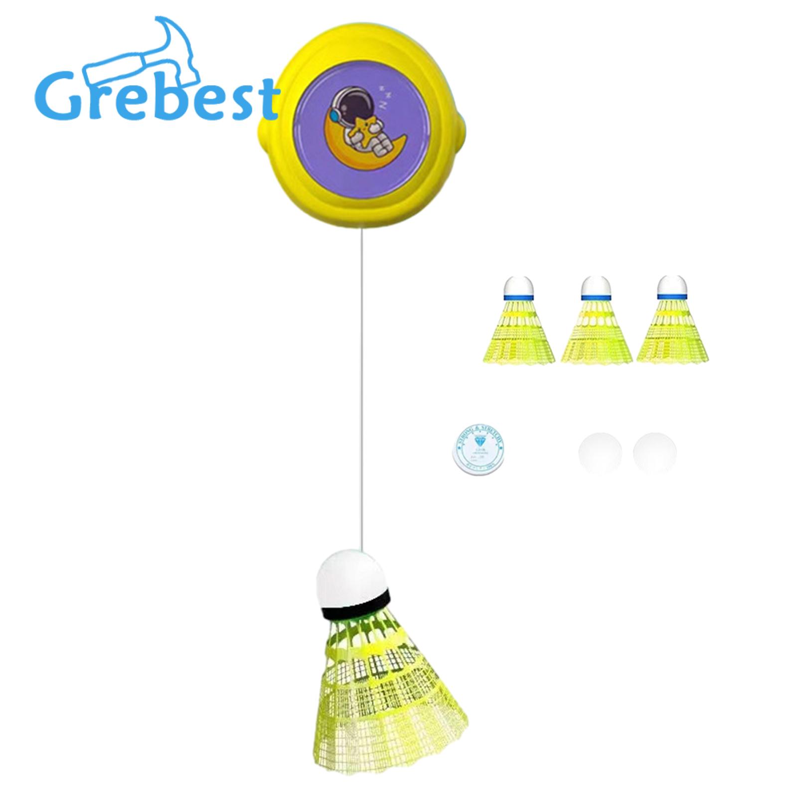 Badminton Trainer Portable Height-adjustable Badminton Rebound Trainer for Solo Practice Easy Installation Simple to Use Ideal for Southeast Asian Buyers Badminton Training Tool. 