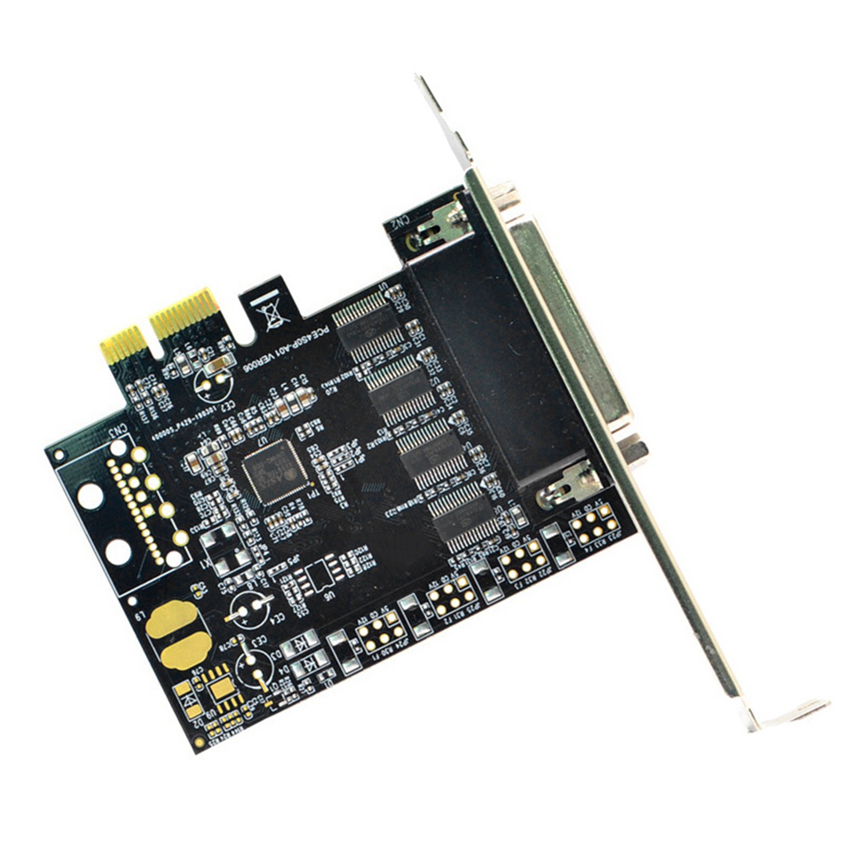 2X PCI-E Serial Port Card Pcie to 4 Serial Port RS232 9-Pin Industrial Control 4-Port Expansion Card AX99100 with Cable. 