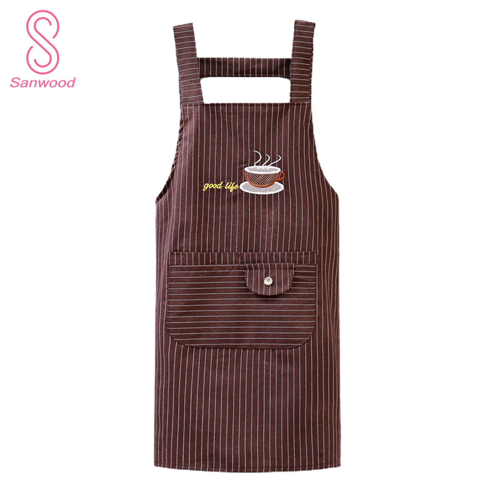 Hand Wipe Apron Breathable Wide Shoulder Strap Cooking Apron