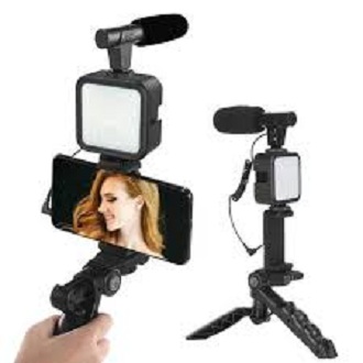 REMOTE CONTROL VIDEO KITS MICROPHONE LED FILL LIGHT MINI TRIPOD