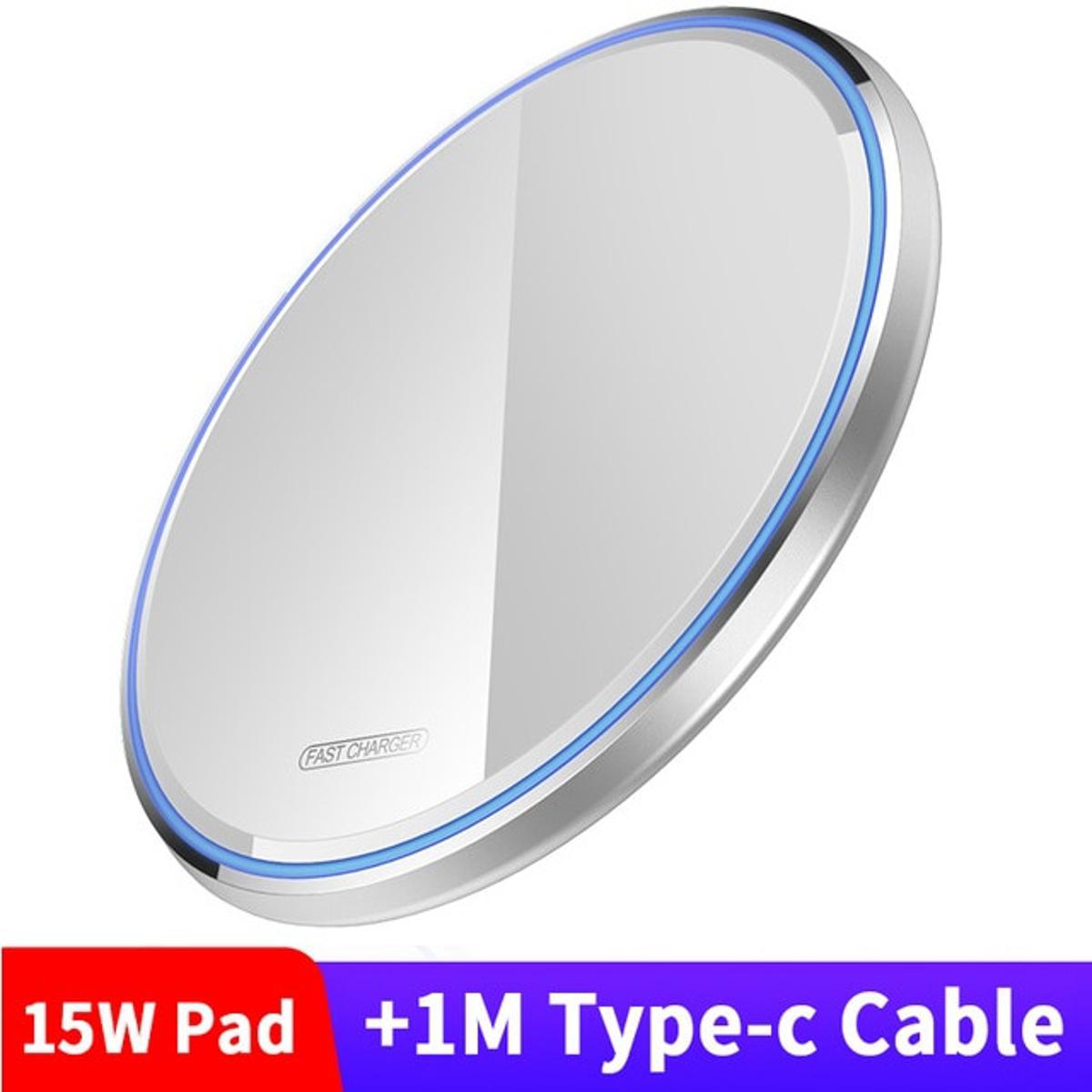 15W Fast Wireless Charger For Samsung Galaxy S21 S20 S10 Qi induction Charging Pad For iPhone 12 11 Pro XS Max XR X 8 Plus BQ
