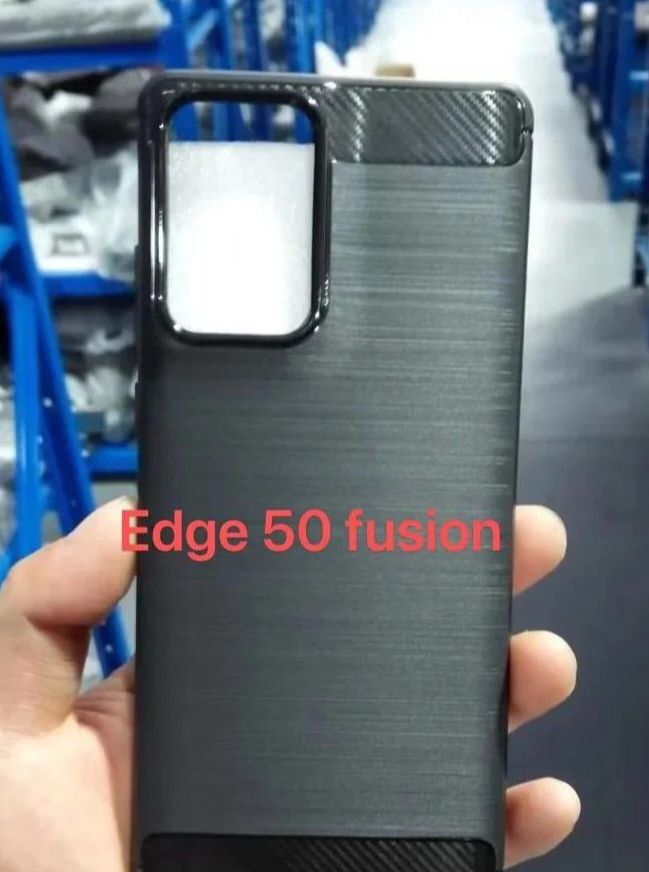 For Motorola Edge Spigen 50 Fusion Case Silicone Back Cover With Carbon Fiber Texture Motorolla Edge50 Fuson Case