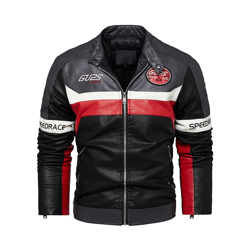 Men Faux Leather Jacket Motorcycle 4XL Men's Jackets Black Jaqueta De Couro Masculina Outwear Male PU Leather Coats Mens. 