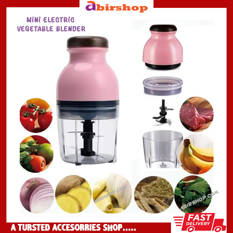 Electric Capsule Cutter Chopper Vegetable Blender - 200W - Pink