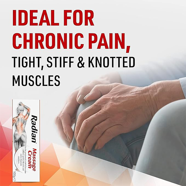 Radian Massage Cream for Joint & Muscle Pain - 100g. 