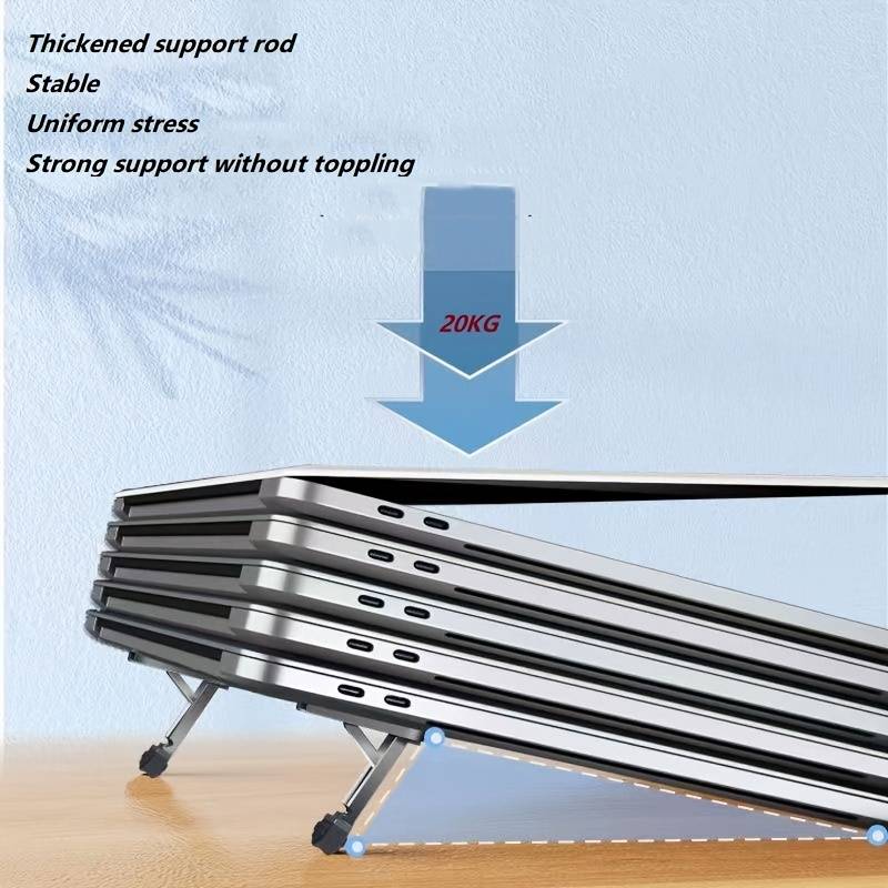 2Pcs/Set Mini Self-adhesive Foldable Laptop Stand Universal Portable Invisible Heat Dissipation Laptop Holder Computer Accessories. 
