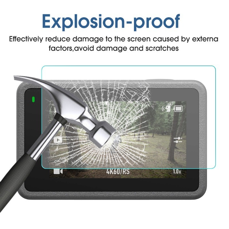 Tempered Glass for DJI OSMO Action 4 Front Back Screen Protector Camera Lens Cover Anti-scratch Protective Film for DJI Action4. 